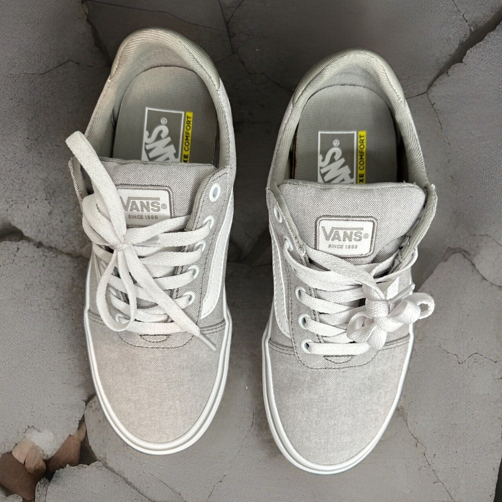 Vans Ward Deluxe Summer Canvas Grey - Women's 7.5 **NEW** - Picture 3 of 5